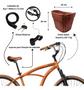 Imagem de Kit bike blitz terral beach cruiser 21v + cestinha e cadeados