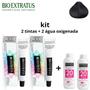 Imagem de Kit  bio extratus 2 tinta  5.1 castanho claro acinzentado + 2 água oxigenada 20v