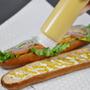 Imagem de Kit Bisnaga Invertida Plástica 3 Peças para Molho Flexível Profissional 470ml Tempero Ketchup Mostarda Maionese