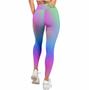 Imagem de Kit Blusa Feminina Academia Dry Degrade Calca Legging Cos Alto Fitness Suplex Caminhada Treino