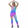 Imagem de Kit Blusa Feminina Regata Fitness Dry Academia Legging Cós Alto Treino Skinny Grossa