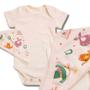 Imagem de Kit Body Infantil Baby Com Babador Country Mini Farm