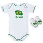 Imagem de Kit Body + Pantufa para Bebê do Brasil Torcida Baby - 033