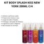 Imagem de Kit Body Splash Kiss New York 200ml C/4