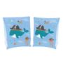 Imagem de Kit Boia Bote Infantil com Fralda Azul + Boia de Braco Infantil + Baldinho de Praia com 8 Pecas em Cores Sortidas