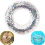 Imagem de Kit Boia Inflavel com Glitter 80 Cm + Bola Inflavel com Glitter Mor