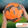 Imagem de Kit Bola de Futebol Costurada Tamanho Oficial + Bomba de Ar Manual Portátil para Encher Bola material sintético Campo