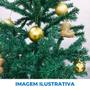 Imagem de Kit Bola Enfeite de Natal 6cm Tubo com 18 peças para Árvore de Natal