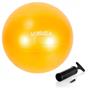 Imagem de Kit Bola Pilates 75cm + Colchonete Eva 1m com Alca Preto  Liveup 