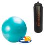 Imagem de Kit Bola Pilates GymBall + Bomba - Mormaii 55cm + Squeeze Automático 1lt