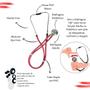 Imagem de Kit Bolsa Cores Aparelho de Pressao Esfigmomanometro Estetoscópio
