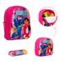 Imagem de Kit Bolsa Escolar Costas Lilo & Stitch Cor Rosa Toys 2U