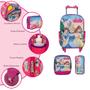 Imagem de Kit Bolsa Escolar Feminina Princesas Rodinha Tam G Toys 2U