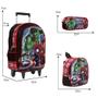 Imagem de Kit Bolsa Escolar Infantil Avengers Carrinho Passeio Creche