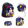 Imagem de Kit Bolsa Escolar Infantil Mickey Costas Passeio Creche