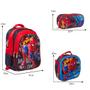 Imagem de Kit Bolsa Escolar Masculina Homem Aranha Costas Reforçada