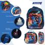 Imagem de Kit Bolsa Escolar Masculina Sonic Costas Desenho Personagens