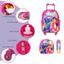 Imagem de Kit Bolsa Escolar Menina Lilo & Stitch Carrinho Cor Rosa