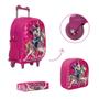 Imagem de Kit Bolsa Escolar Menina Minnie C/ Rodinha Passeio Creche