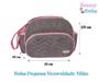 Imagem de Kit Bolsa G + Bolsa P + Mochila P + Porta mamadeira e Trocador Maternidade Cinza/Rosa