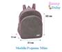 Imagem de Kit Bolsa G + Bolsa P + Mochila P + Porta mamadeira e Trocador Maternidade Cinza/Rosa