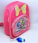Imagem de Kit Bolsa Infantil Mini Mochila Costa Pequena metalizada Divertidamente 2 Filme + Chaveiro Boneco 3D Divertida Mente