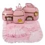 Imagem de Kit bolsa maternidade 3 peças safari menina+ saida maternidade