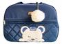 Imagem de Kit Bolsa Maternidade 5 Peças Completo Urso Dormindo Térmico Com Saída Maternidade Azul Marinho