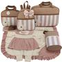 Imagem de Kit bolsa maternidade 5 peças urso luxo nude + saida maternidade menina