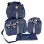 Imagem de kit bolsa Maternidade Azul Marinho com Mochila Faixa EB