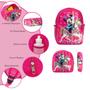 Imagem de Kit Bolsa Mochila Escolar Menina Minnie Mouse G Passeio