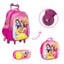 Imagem de Kit Bolsa Mochila Escolar Princesas Rodinha Toys 2U Passeio