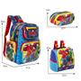 Imagem de Kit Bolsa Mochila Infantil Avengers G Resistente Passeio