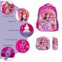 Imagem de Kit Bolsa Mochila Infantil Menina Princesa Sofia 3D Passeio