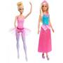 Imagem de Kit Boneca Barbie Princesa + Bailarina Modelos Sortidos - Mattel