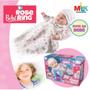 Imagem de Kit Boneca Rose Ring Manta Com Sons de Bebê e Carrinho Baby