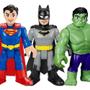 Imagem de Kit Boneco Figura Batman Superman E Hulk Infantil Grande