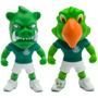 Imagem de Kit Boneco Palmeiras Porco Gobatto + Periquito Mascote De Futebol Oficial do Fut Toy Verdão Licenciado Caixa Original