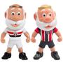 Imagem de Kit Boneco São Paulo Tricolor + Camisa Listrada Mascote De Futebol Oficial SP FC Licenciado Fut Toy Articulado