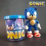 Imagem de Kit Boneco Sonic Azul Articulado 15Cm + Caneca 350Ml Nº11