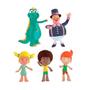 Imagem de Kit Bonecos Mundo Bita Família 5 Personagens De Vinil Original Lider Brinquedos Presente Infantil 