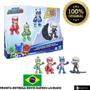 Imagem de Kit Bonecos PJ Masks Missão Aérea, 4 Figuras e Acessórios