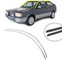 Imagem de KIT Borracha 2 Calhas Friso de Teto PVC Volkswagen Gol G1 Quadrado 1980 até 1995