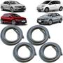 Imagem de Kit borracha porta dianteira + traseira volkswagen polo 17 a 19 jetta 15 a 19 virtus 18 a 19 up 11 a 19