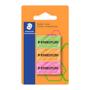 Imagem de Kit Borrachas Staedtler Neon com 3 Unidades