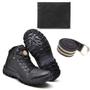 Imagem de Kit Bota Adventure Eco Canyon Trails + Cinto + Carteira Black