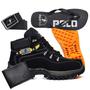 Imagem de Kit Bota Cat Adventure Couro Carteira Cinto Chinelo Coturno trekking Trilha Pronta Entrega 