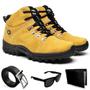 Imagem de Kit Bota Coturno Adventure Masculino Cat skill + Oculos + Carteira + Cinto