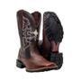 Imagem de Kit Bota Texana Country Masculina Texas Gold Cruzeta de Couro com Carteira e Cinto