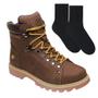 Imagem de Kit Bota West Coast Worker Classic Masculina + Par de Meia